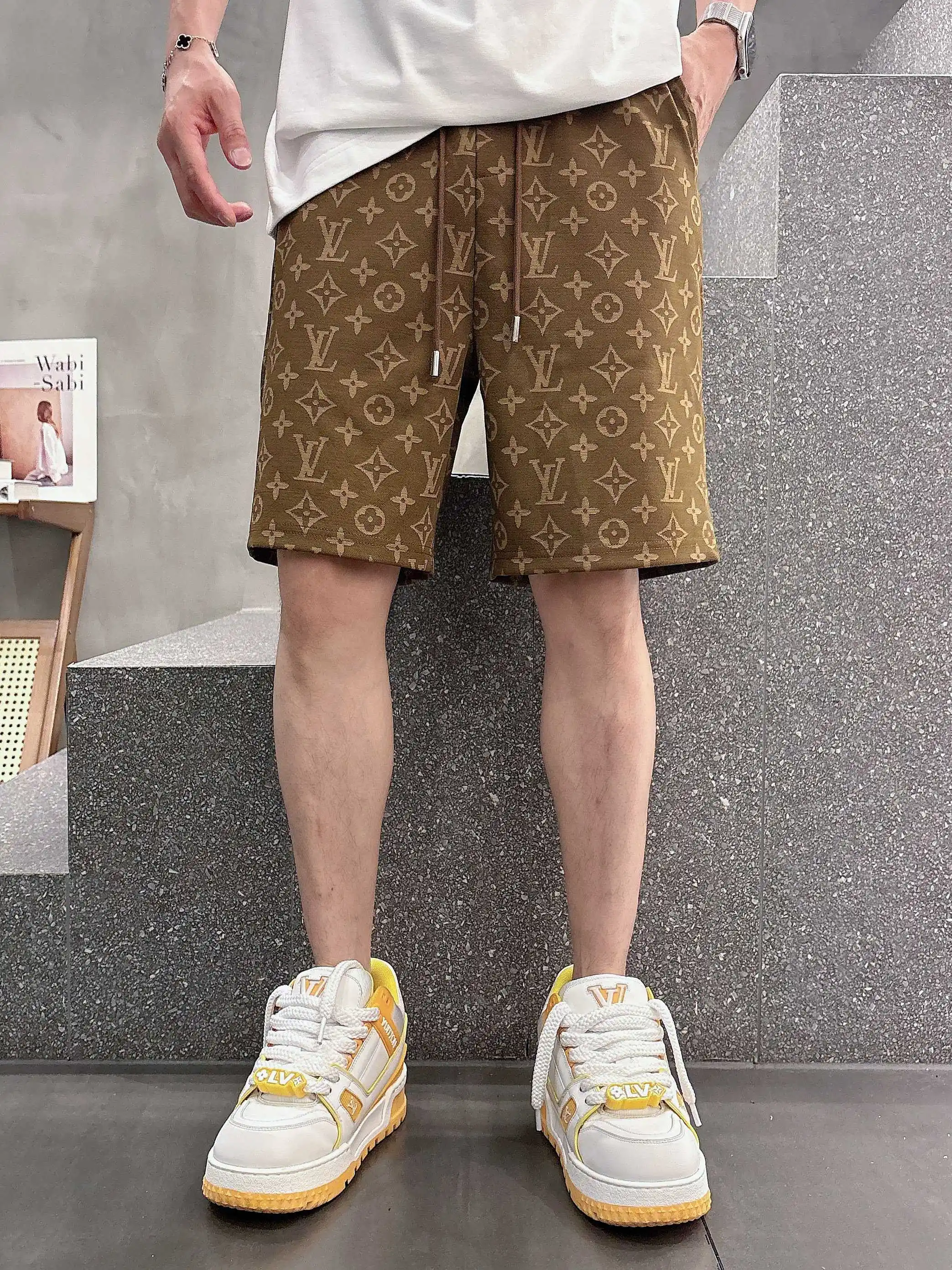 Monogram Jacquard Casual Shorts D16519026