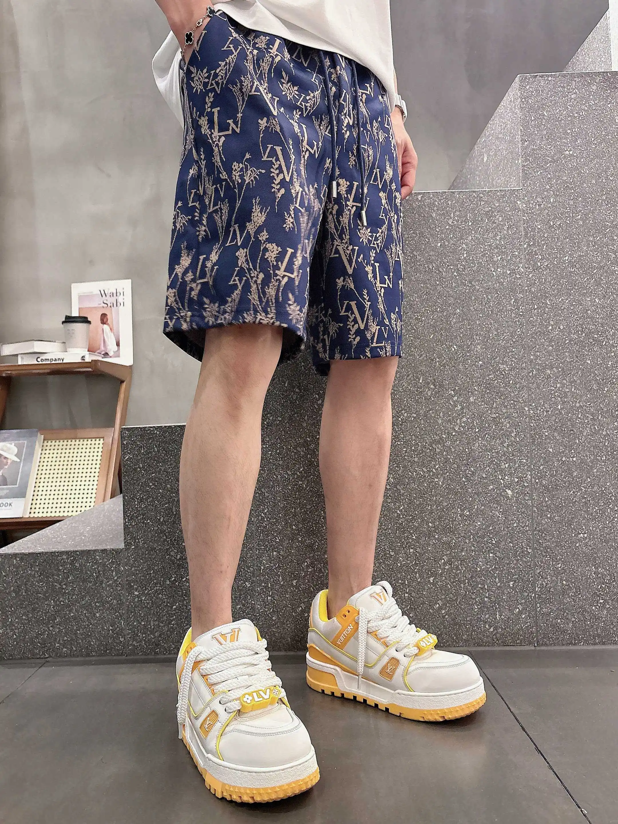 Jacquard Monogram Floral Casual Shorts D16519031 — view 10