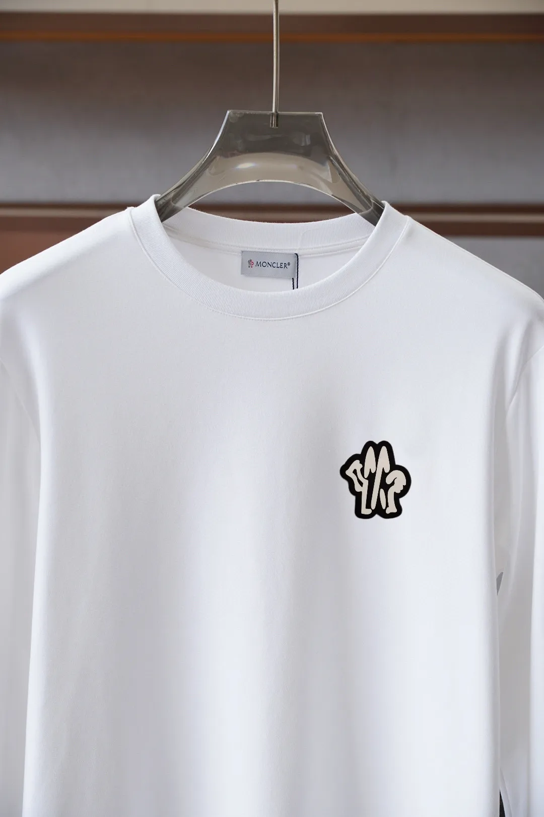 Logo-Appliqué Long-Sleeved Cotton T-Shirt D16514440 — view 6