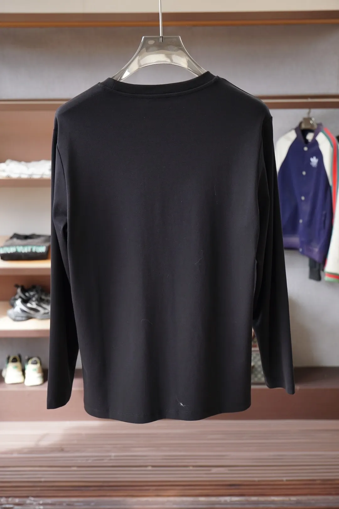 Logo-Appliqué Long-Sleeved Cotton T-Shirt D16514438 — view 3