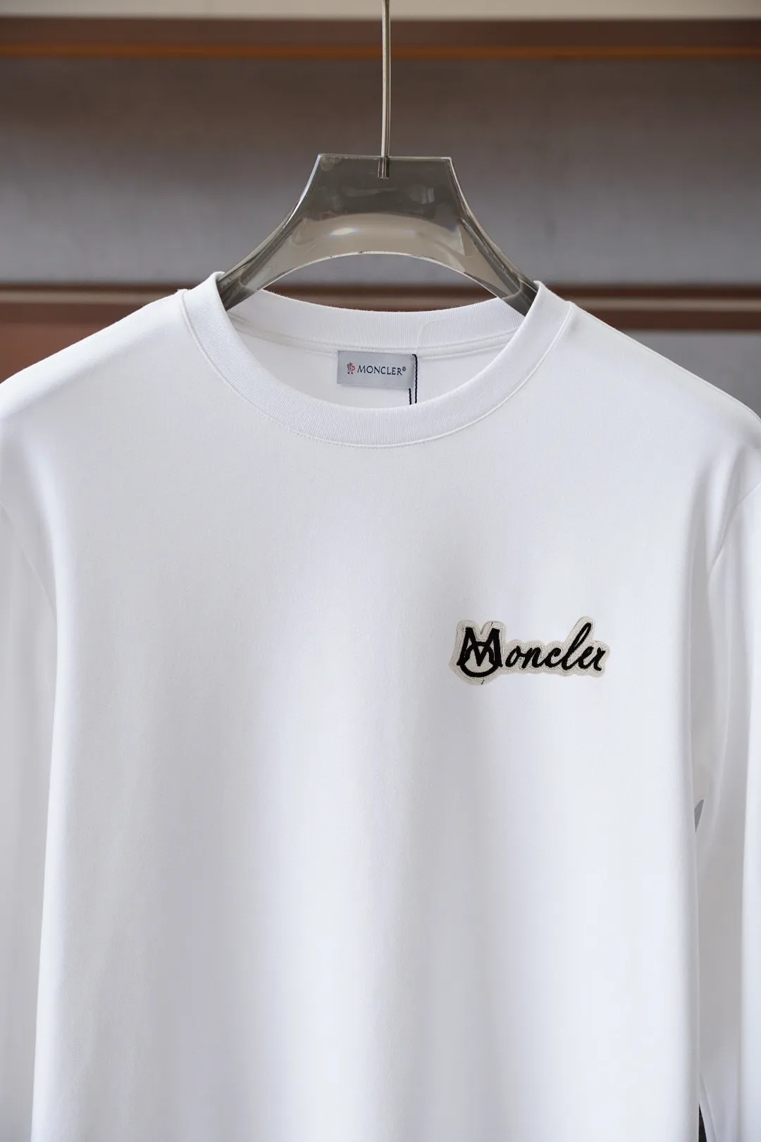 Logo-Embroidered Long-Sleeved Cotton T-Shirt D16514425 — view 6