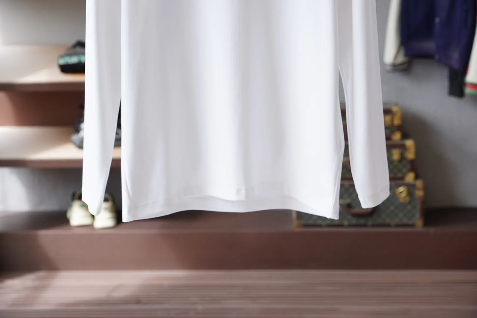 Logo-Appliqué Long-Sleeved Cotton T-Shirt D16514435 — view 7