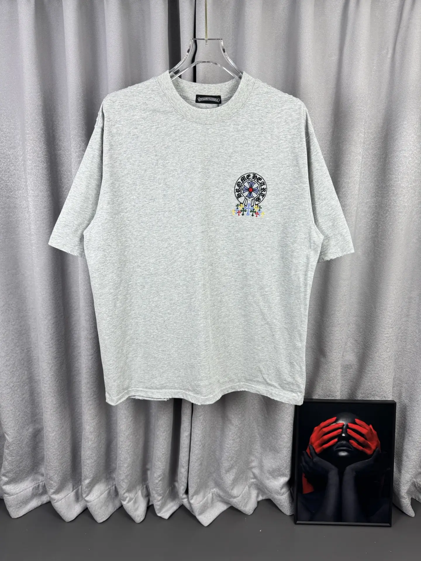 Chrome Hearts Acid-Wash Embroidered T-Shirt D16519587