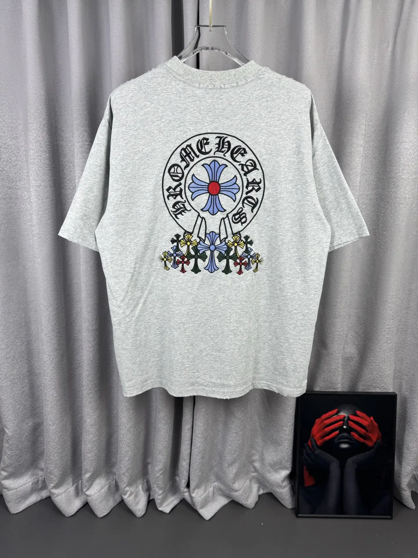 Chrome Hearts Acid-Wash Embroidered T-Shirt D16519587 — view 3