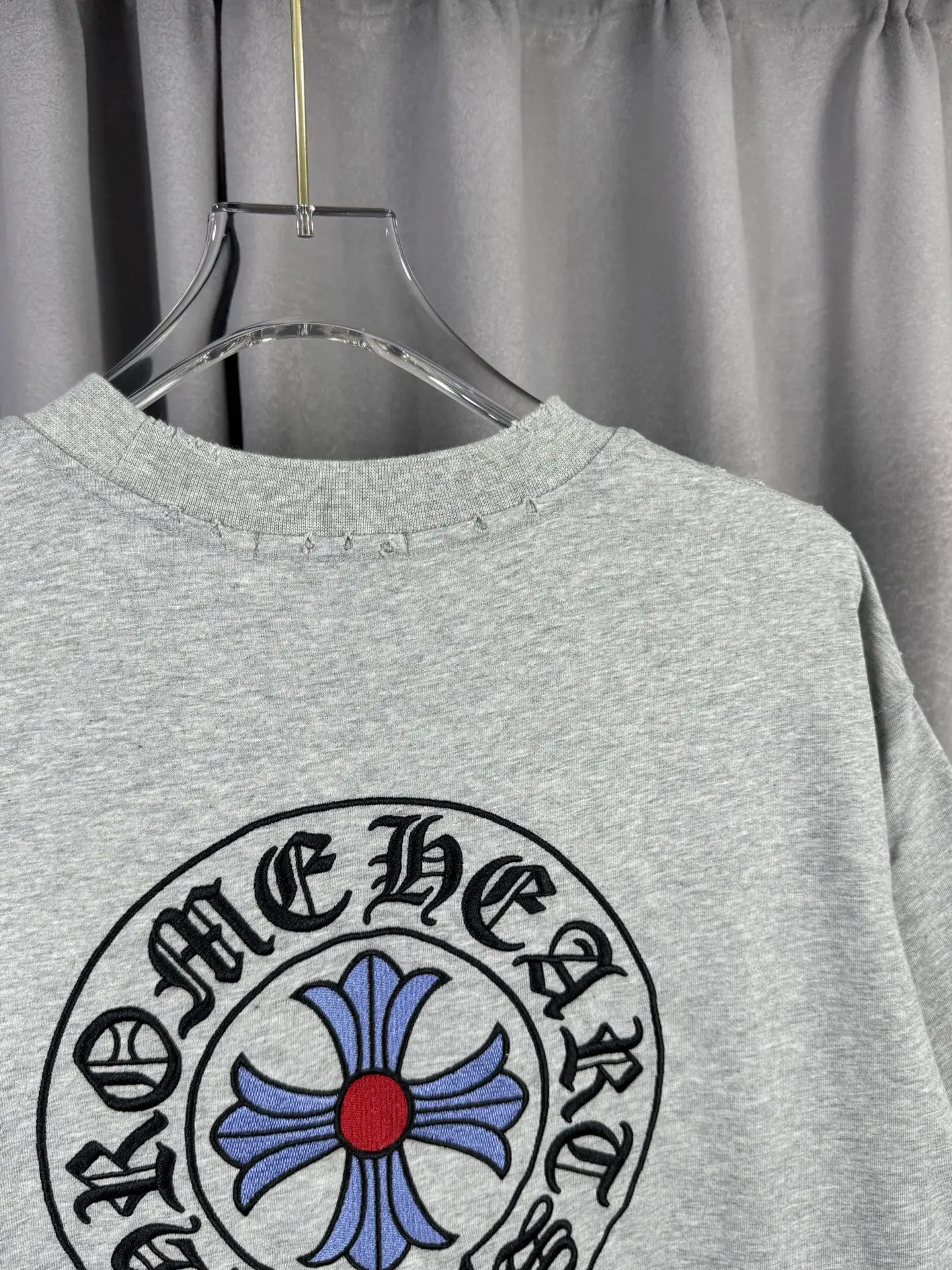 Chrome Hearts Acid-Wash Embroidered T-Shirt D16519587 — view 8