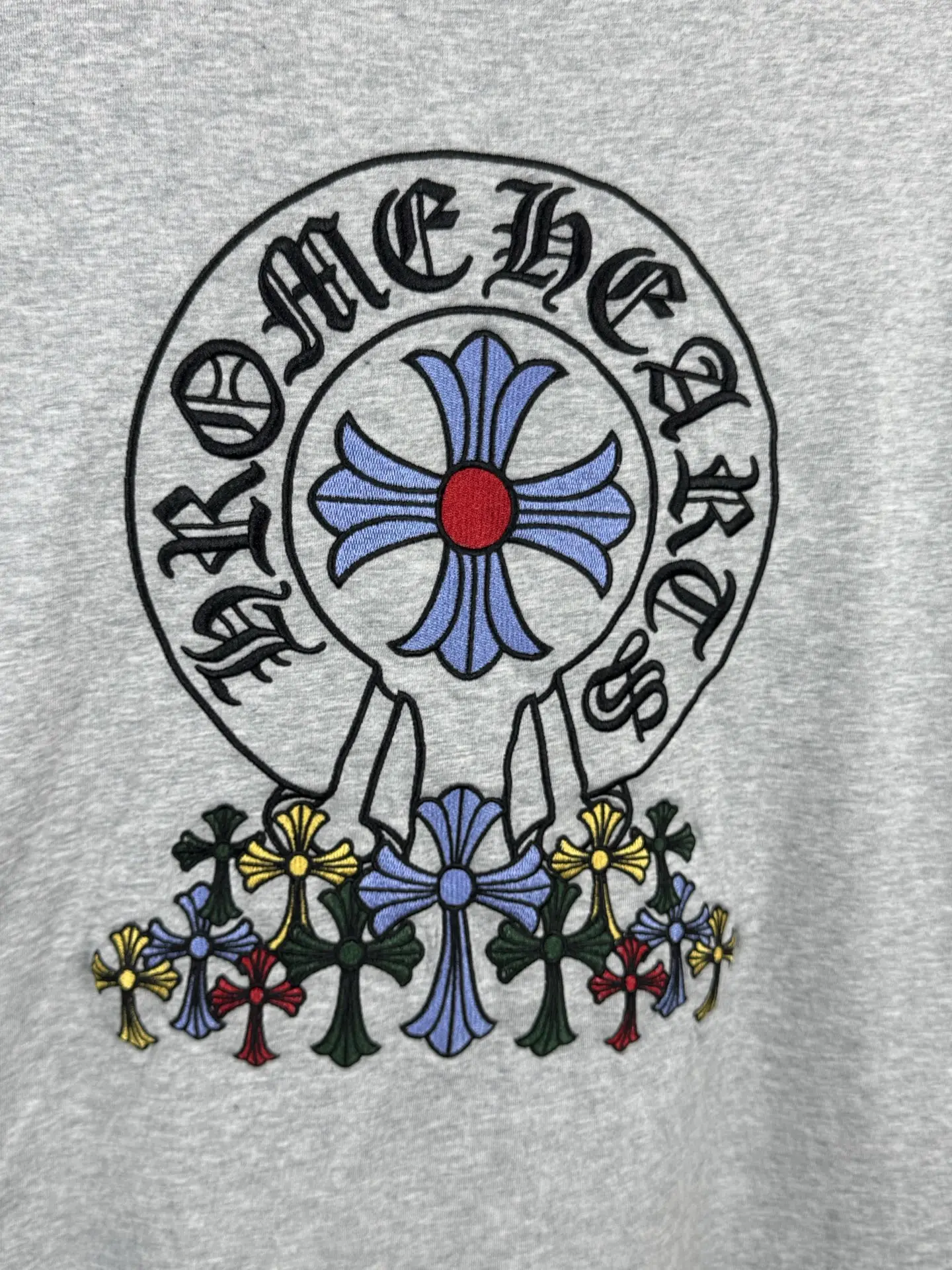 Chrome Hearts Acid-Wash Embroidered T-Shirt D16519587 — view 9