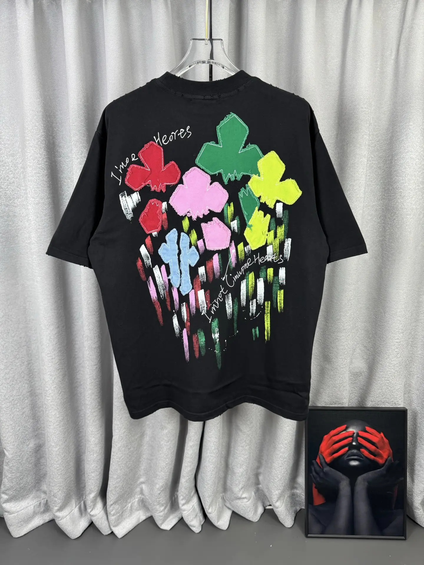 Chrome Hearts Acid-Wash Distressed T-Shirt D16519589 — view 3