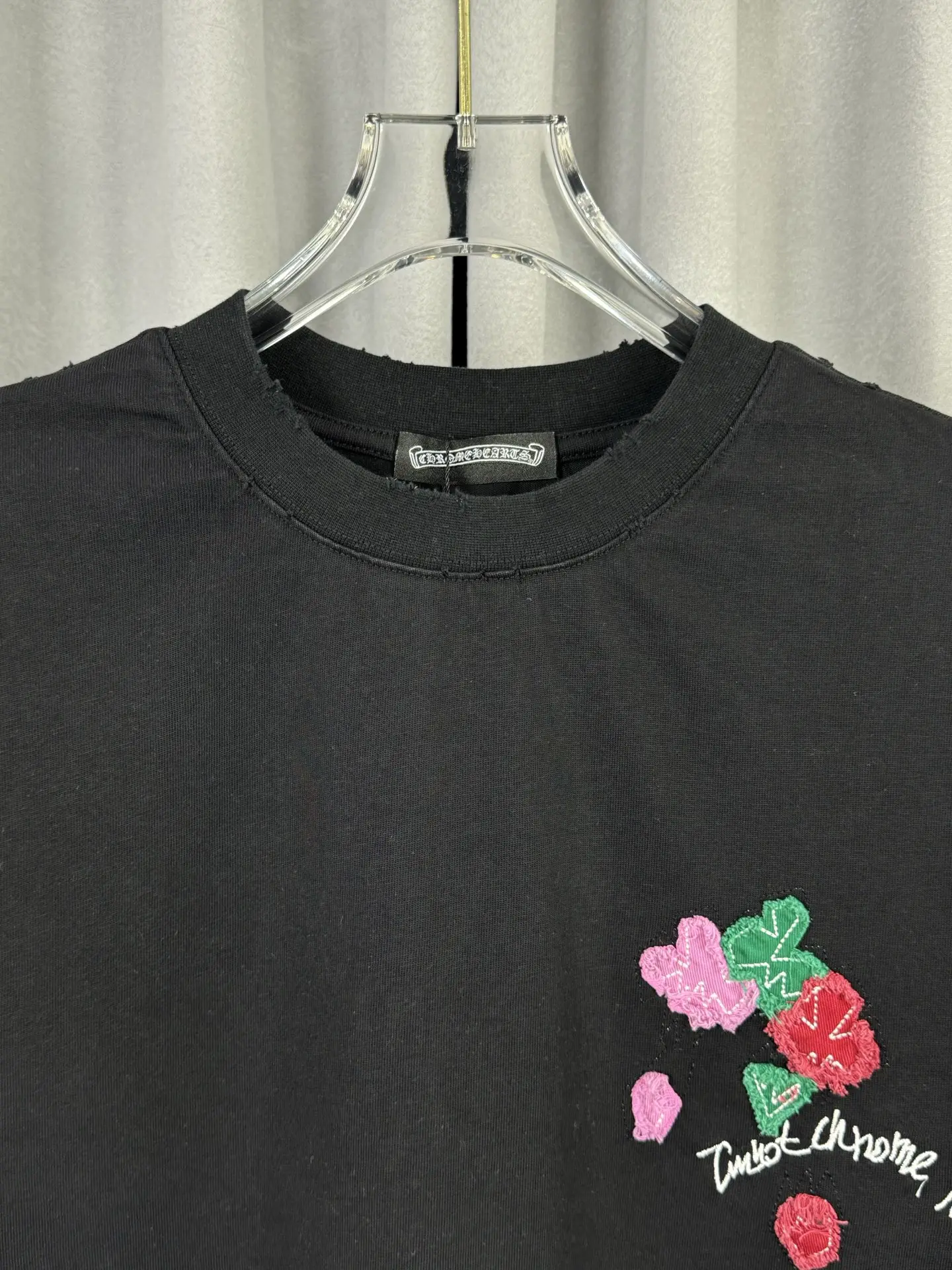 Chrome Hearts Acid-Wash Distressed T-Shirt D16519589 — view 4