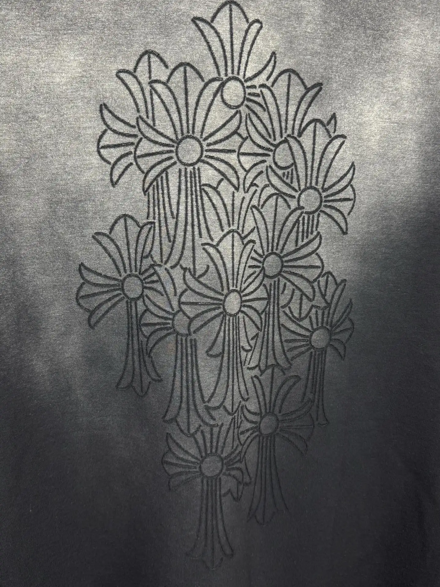 Acid-Wash Embroidered Cotton T-Shirt D16519597 — view 9