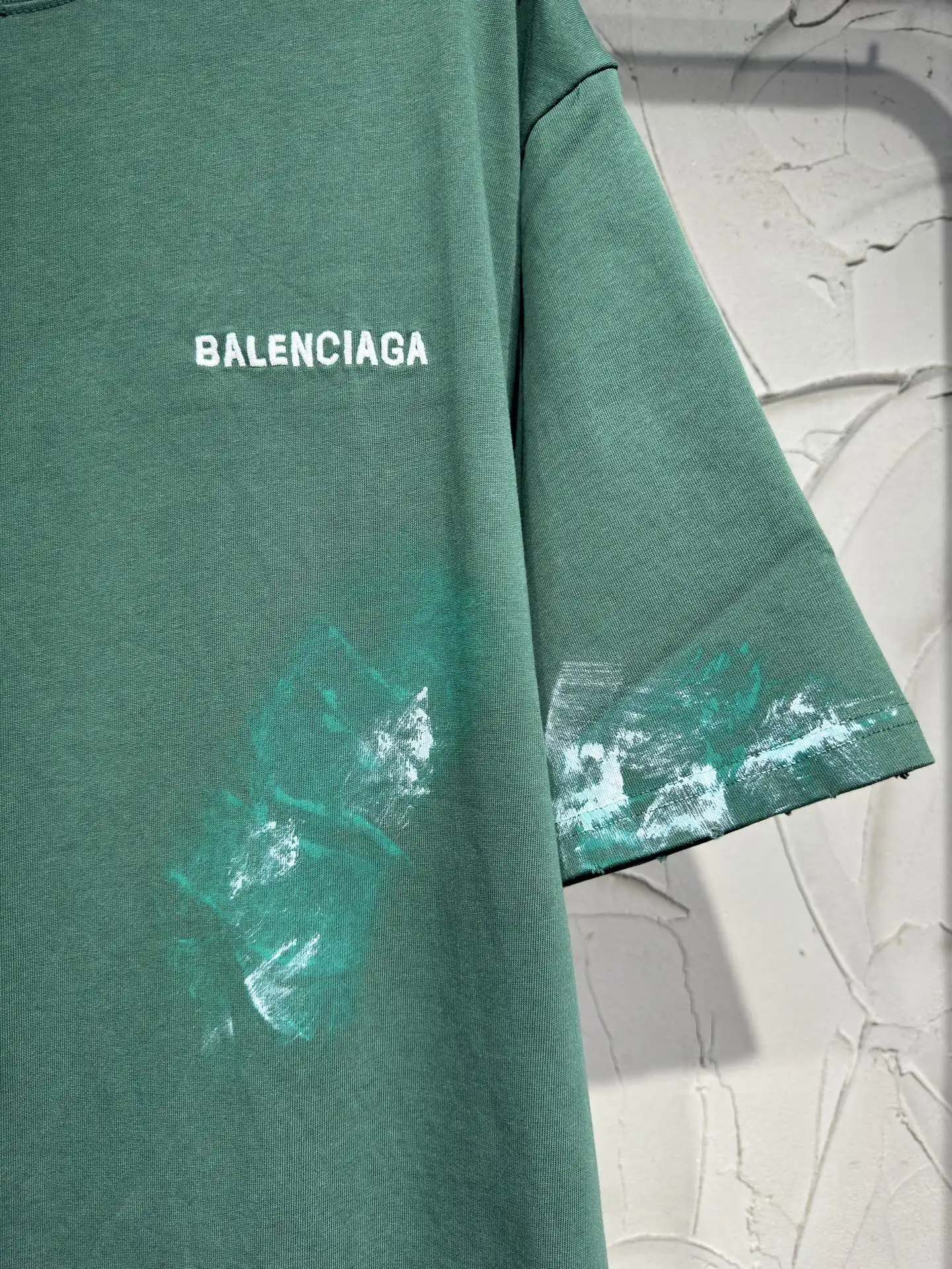 Paint-Splatter Distressed Oversized T-Shirt D17024325 — view 3