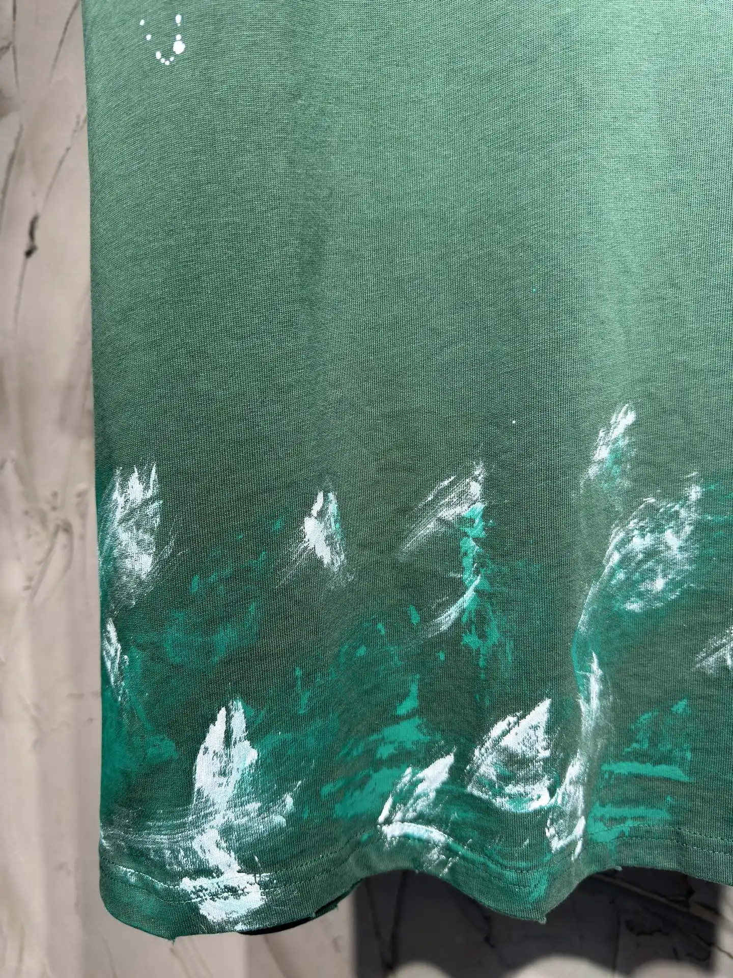 Paint-Splatter Distressed Oversized T-Shirt D17024325 — view 5
