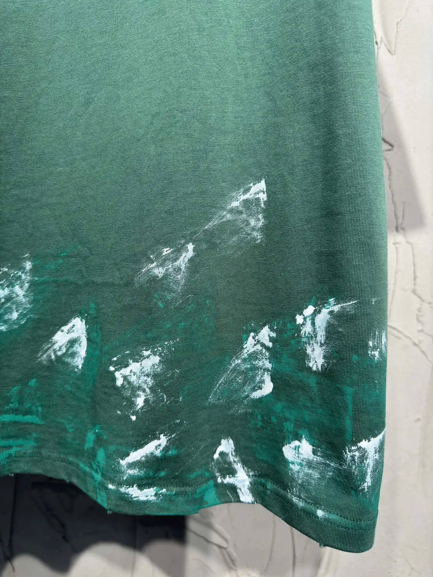 Paint-Splatter Distressed Oversized T-Shirt D17024325 — view 7