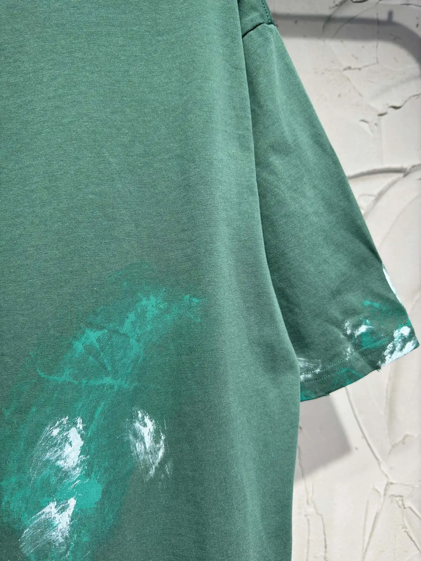 Paint-Splatter Distressed Oversized T-Shirt D17024325 — view 11