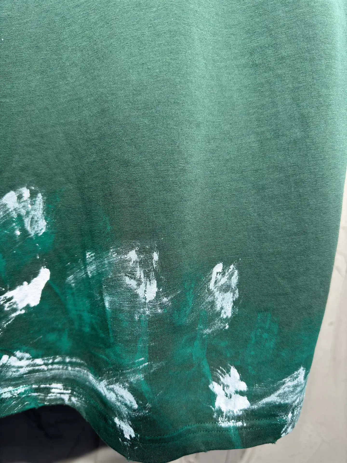 Paint-Splatter Distressed Oversized T-Shirt D17024325 — view 15