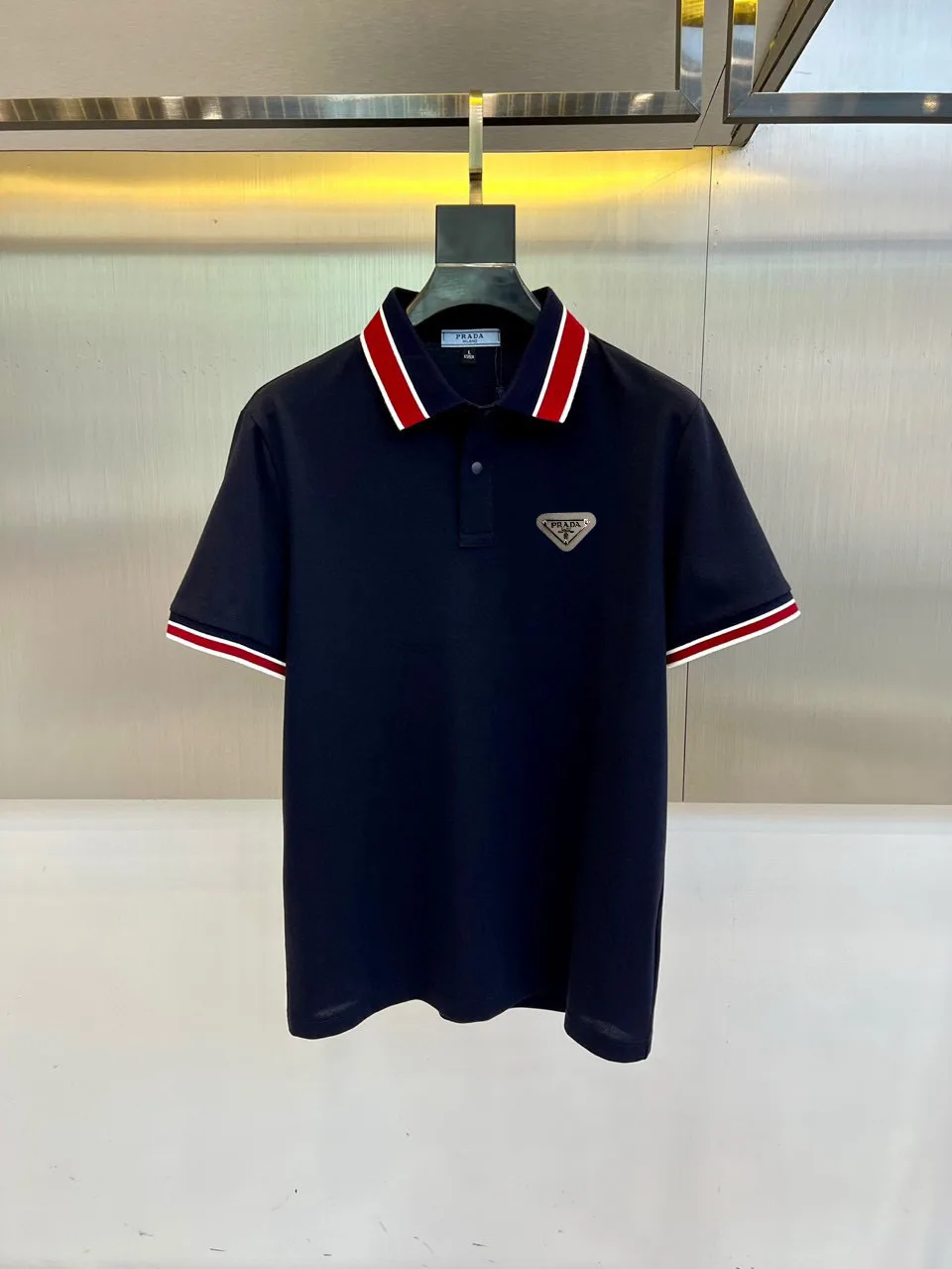 Contrast-Trim Cotton-Blend Polo Shirt D17014451