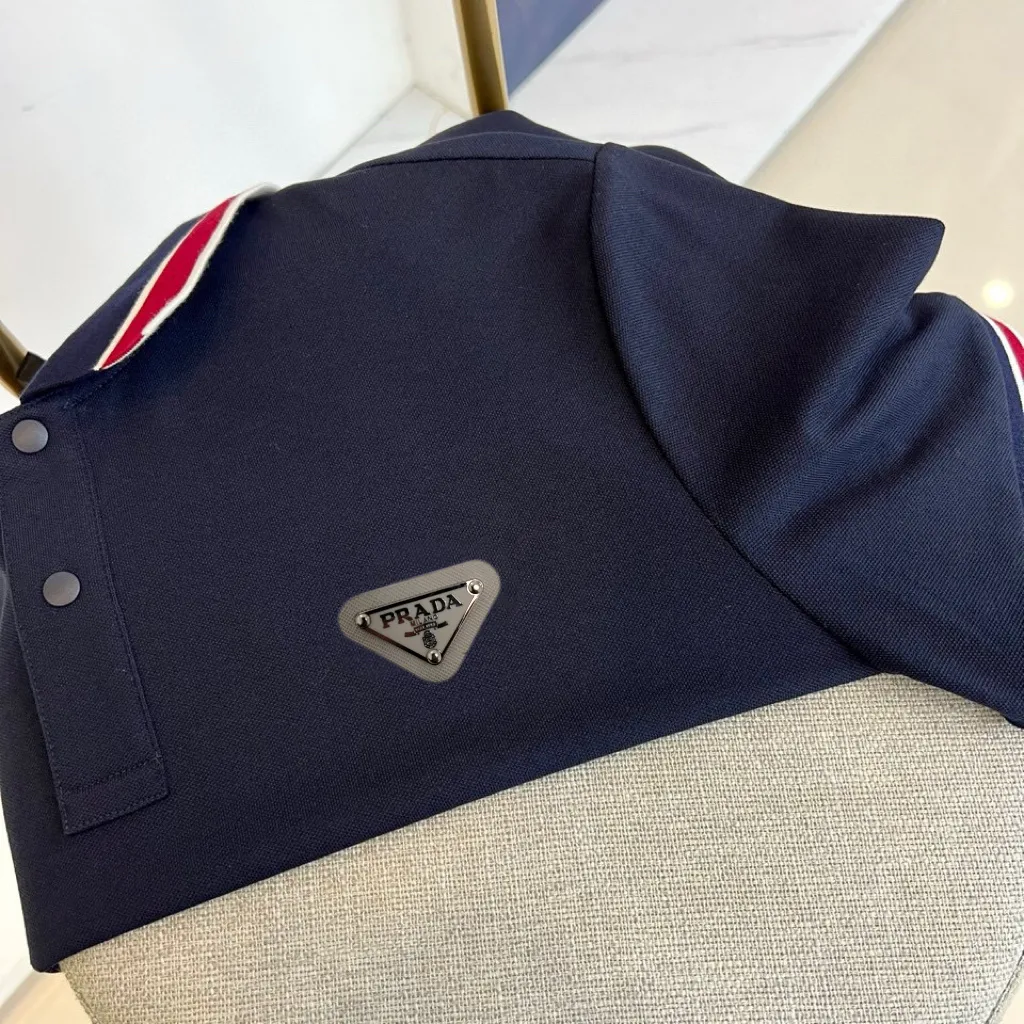 Contrast-Trim Cotton-Blend Polo Shirt D17014451 — view 3