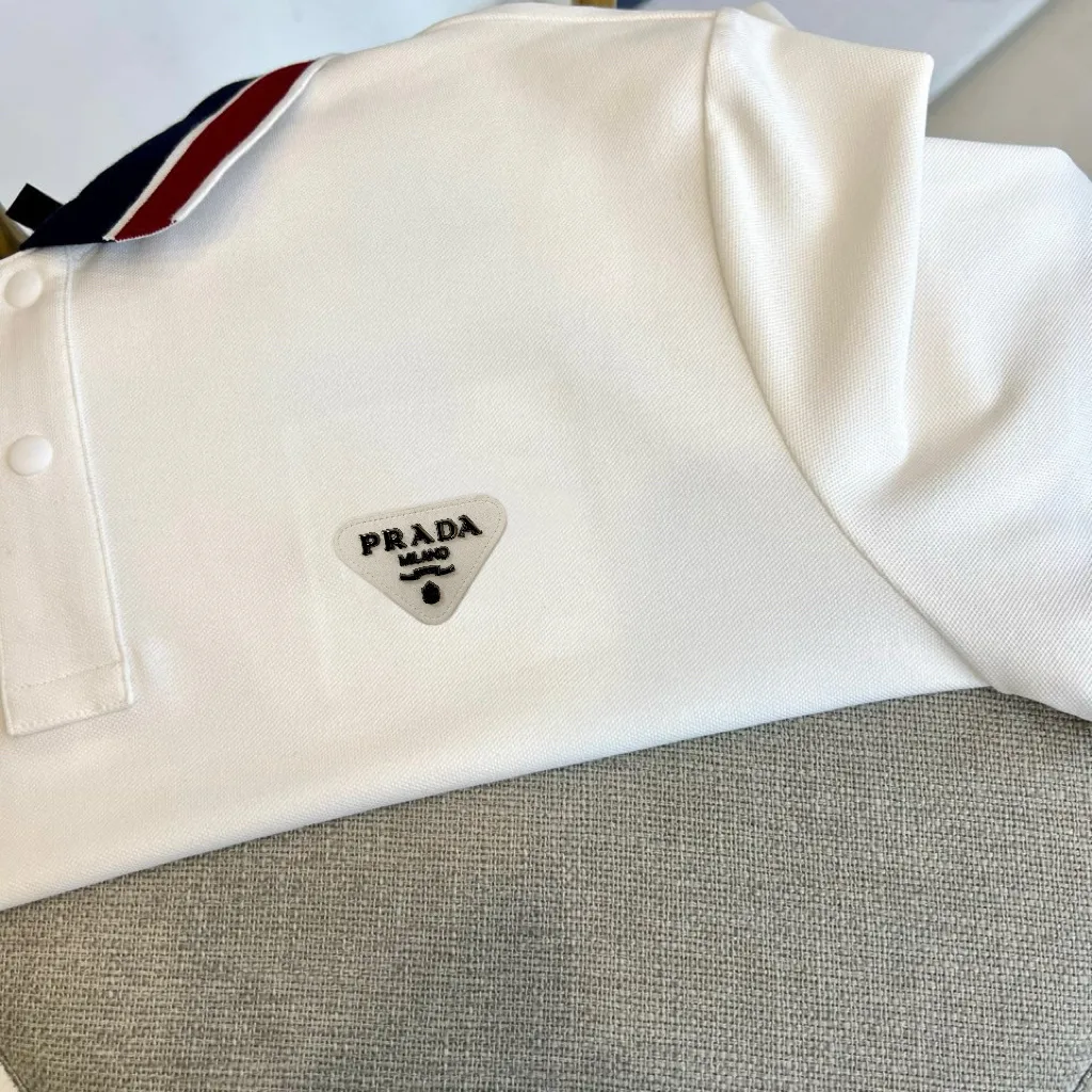 Contrast-Trim Cotton-Blend Polo Shirt D17014444 — view 3