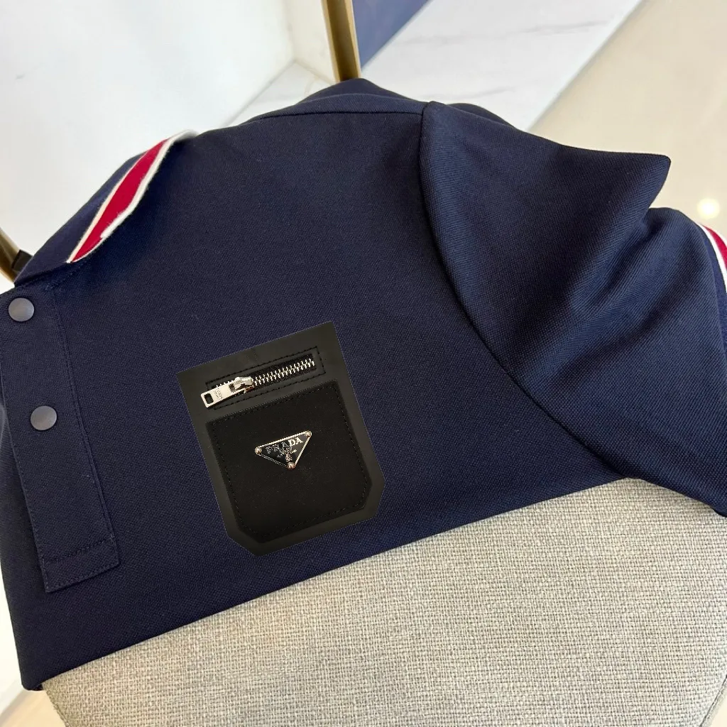 Contrast Trim Cotton-Blend Polo Shirt D17014460 — view 3