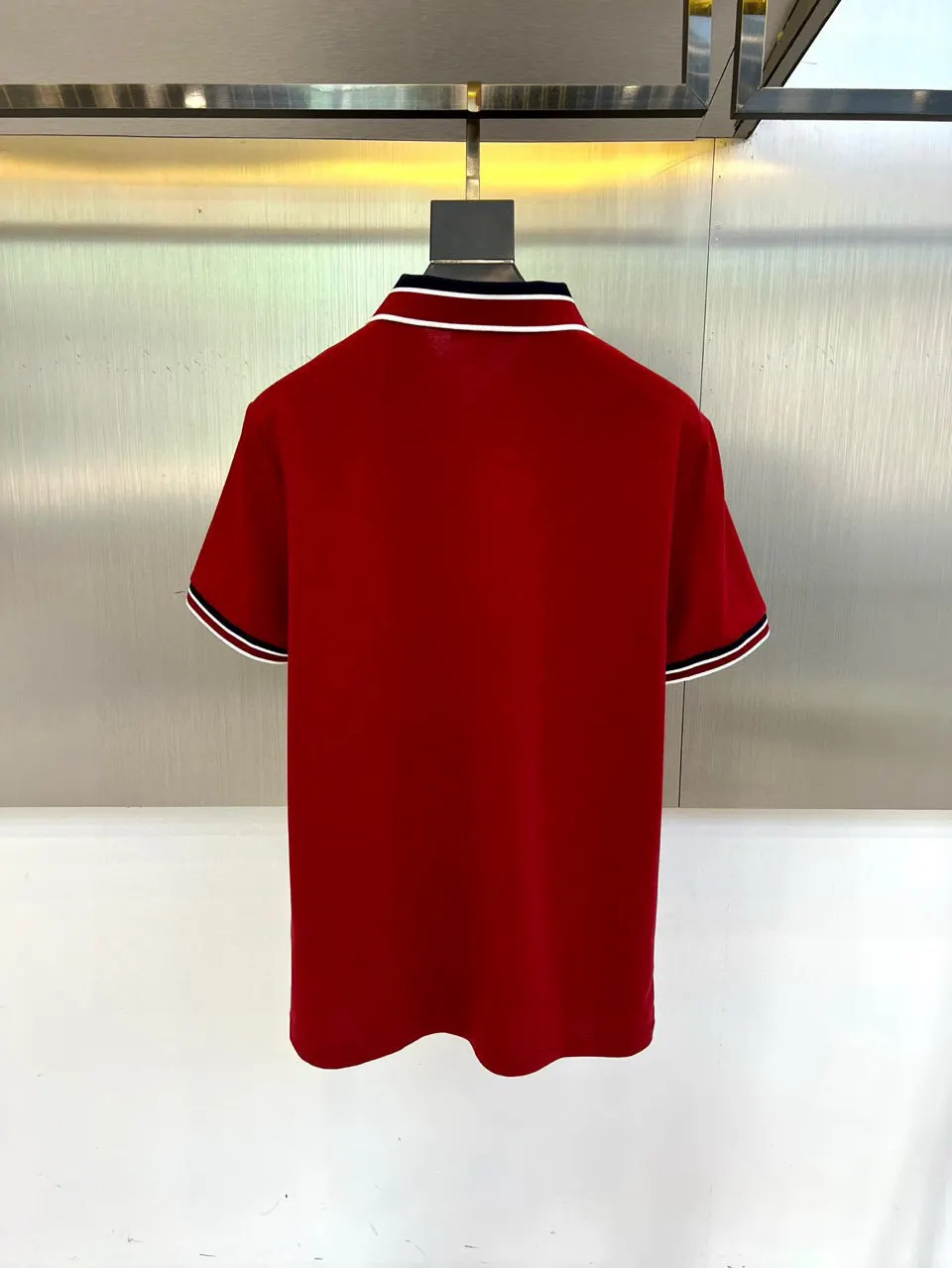 Contrast-Trim Cotton-Blend Polo Shirt D17014455 — view 2