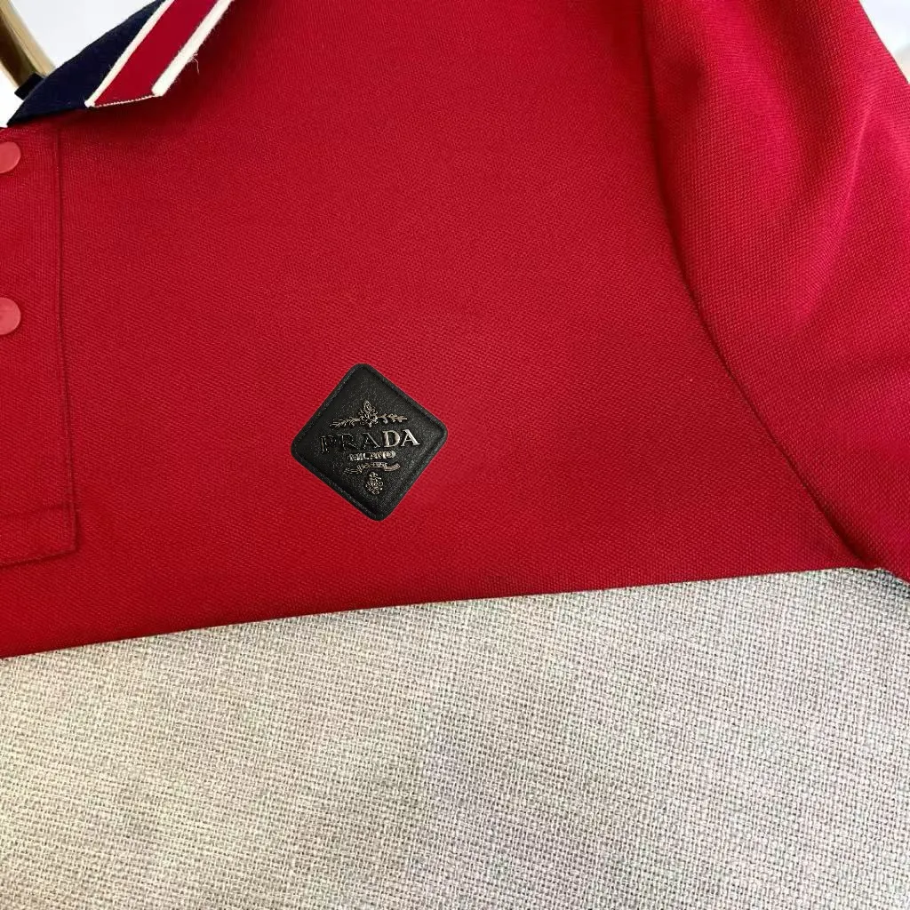 Contrast-Trim Cotton-Blend Polo Shirt D17014455 — view 3