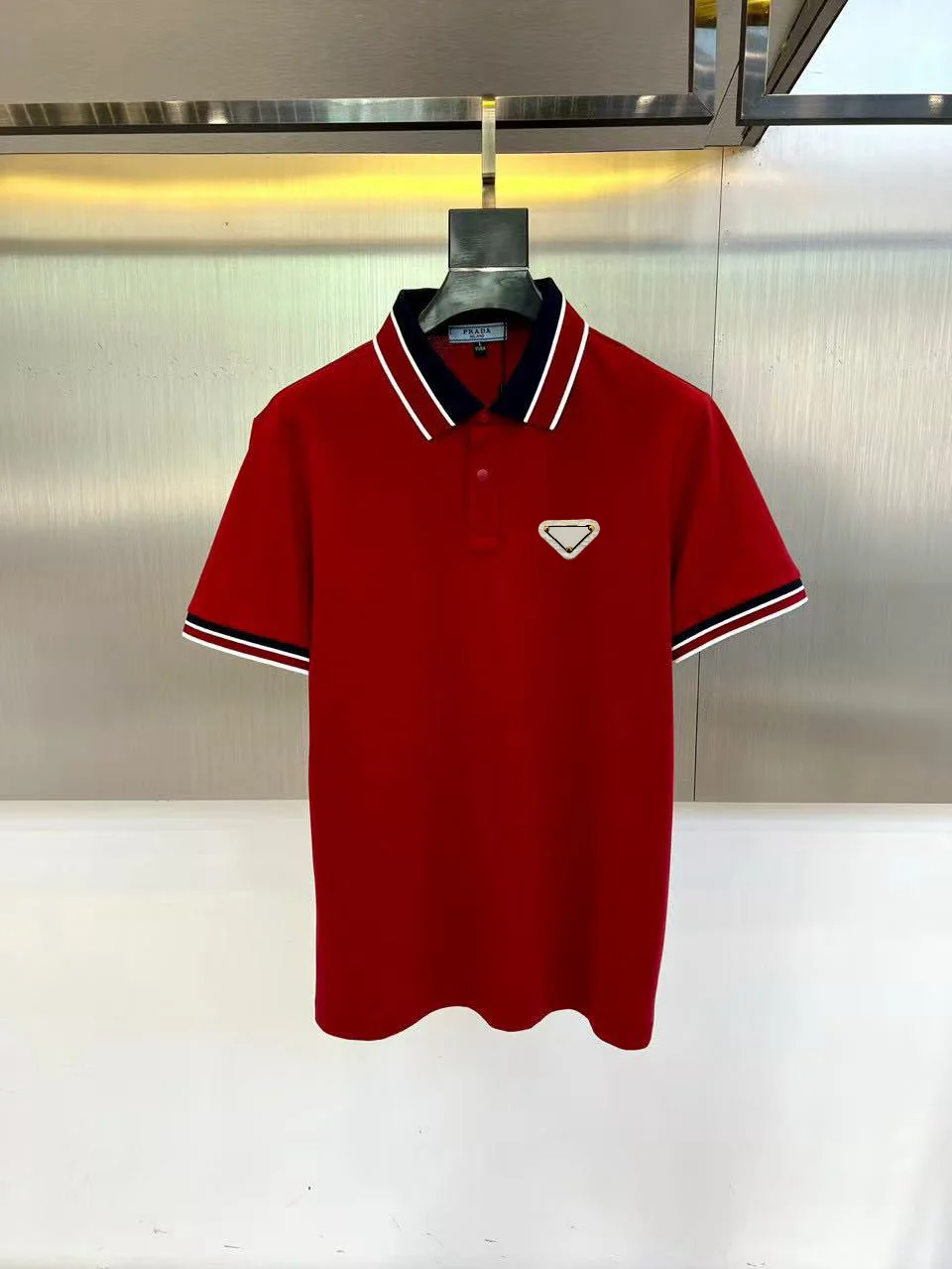 Contrast-Trim Cotton-Blend Polo Shirt D17014470