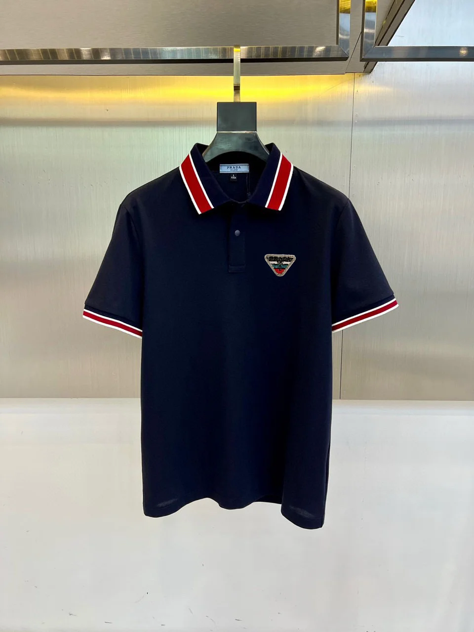 Contrast-Trim Cotton-Blend Polo Shirt D17014466