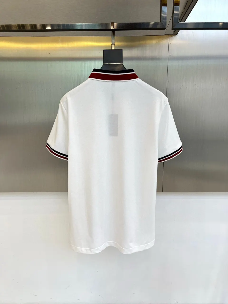 Contrast-Trim Cotton-Blend Polo Shirt D17014456 — view 2