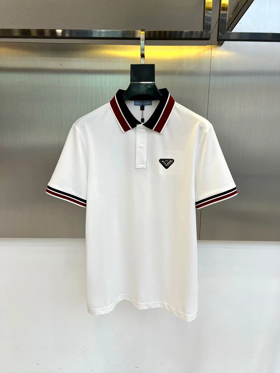 Contrast-Trim Cotton-Blend Polo Shirt D17014447
