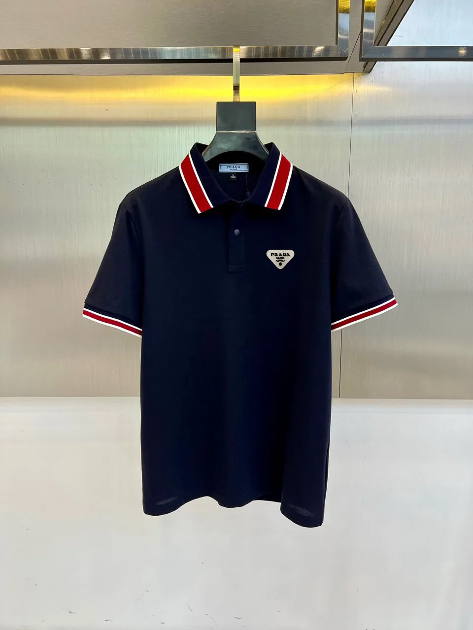 Contrast-Trim Cotton-Blend Polo Shirt D17014445