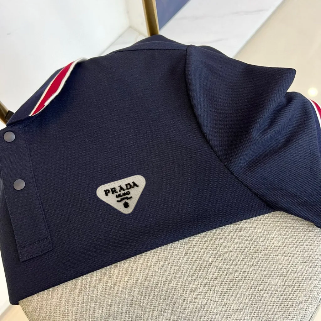 Contrast-Trim Cotton-Blend Polo Shirt D17014445 — view 3