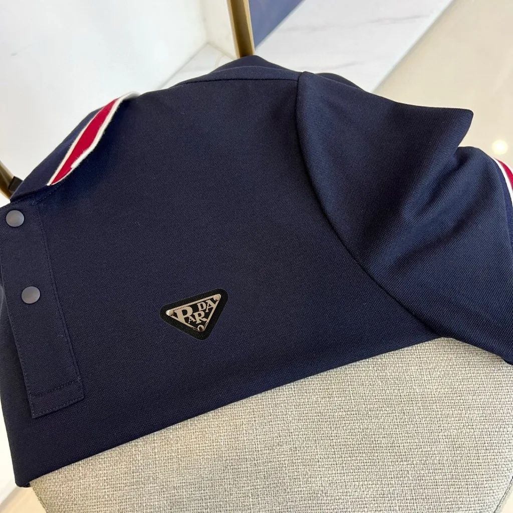 Contrast-Trim Cotton-Blend Polo Shirt D17014463 — view 3