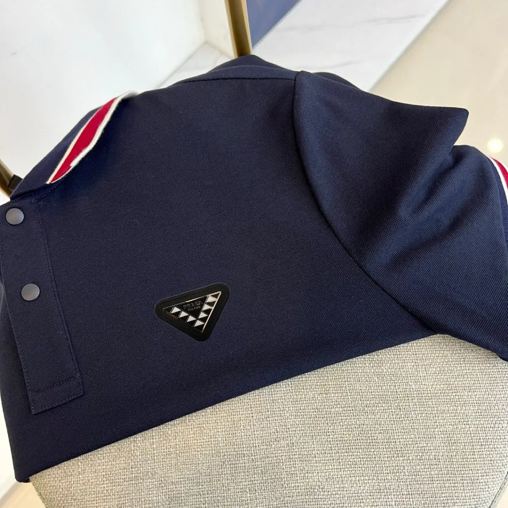 Contrast-Trim Cotton-Blend Polo Shirt D17014448 — view 3