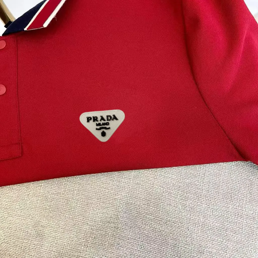 Logo-Patch Cotton-Blend Polo Shirt D17014446 — view 3