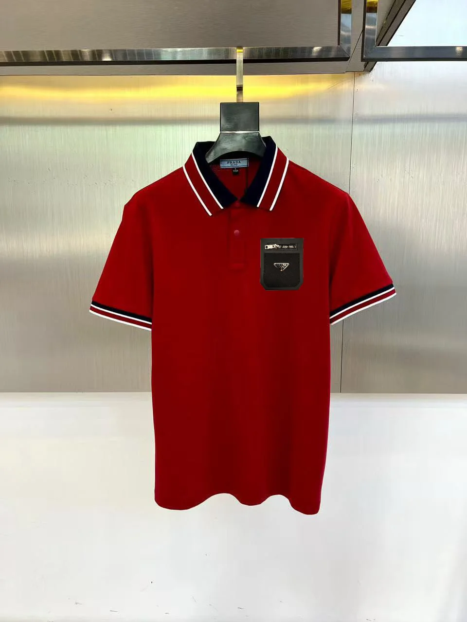 Contrast-Trim Cotton-Blend Polo Shirt D17014461