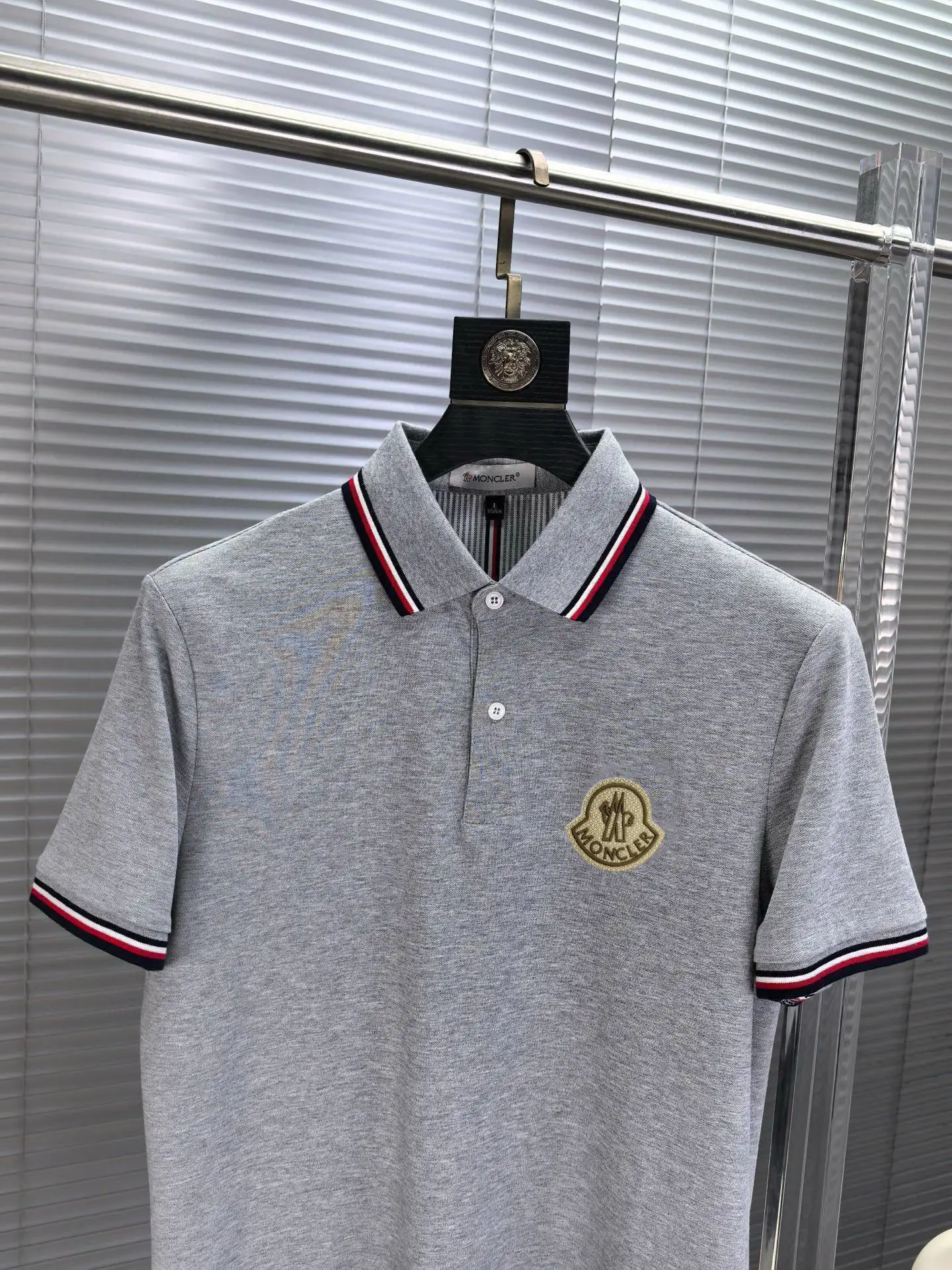 Logo-Patch Cotton-Blend Polo Shirt D17014479 — view 3