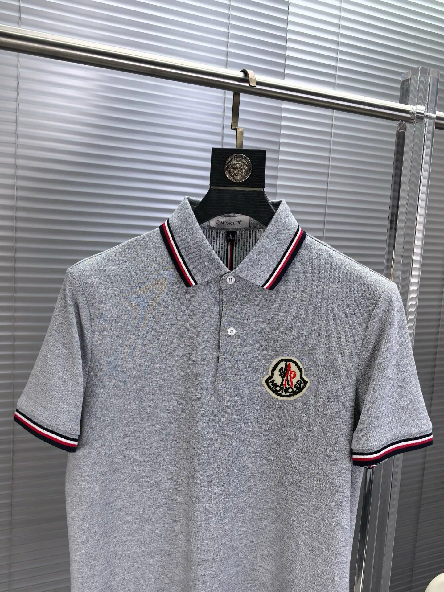 Logo-Appliqué Tipped Cotton-Blend Polo Shirt D17014482 — view 3