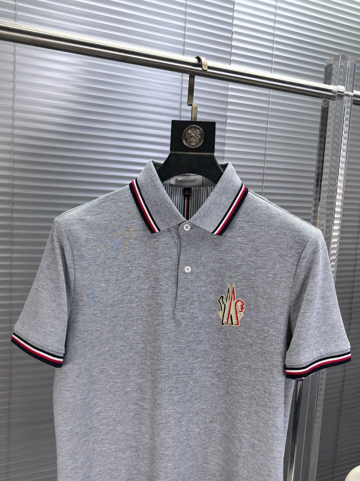 Logo-Embroidered Tipped Cotton-Blend Polo Shirt D17014485 — view 3