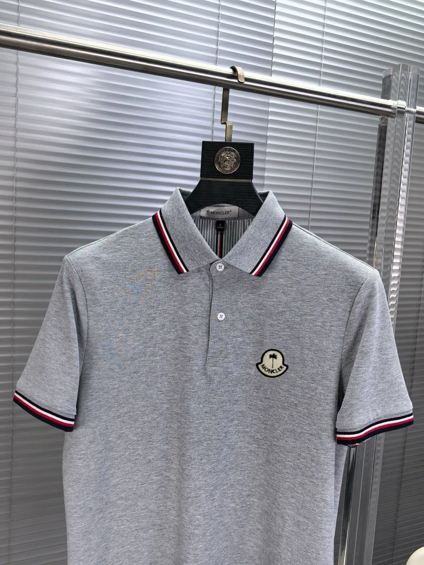 Logo-Patch Cotton-Blend Polo Shirt D17014476 — view 3
