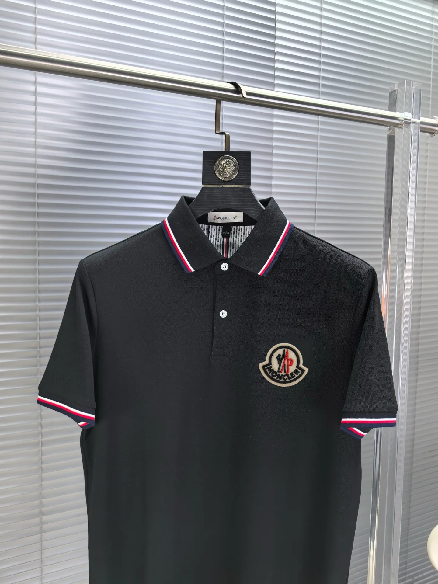 Logo-Appliqué Tipped Cotton-Blend Polo Shirt D17014472 — view 3