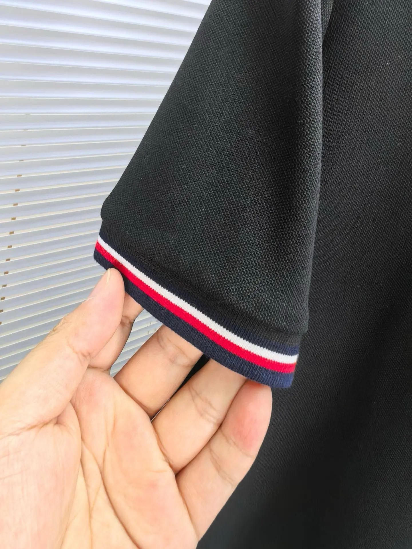 Logo-Appliqué Tipped Cotton-Blend Polo Shirt D17014472 — view 8
