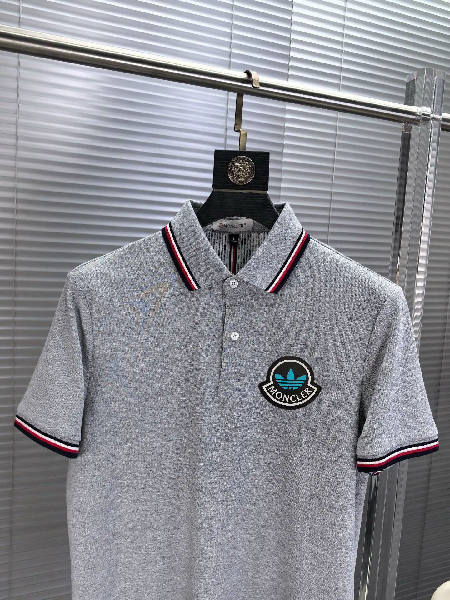 Logo-Patch Cotton-Blend Polo Shirt D17014491 — view 3