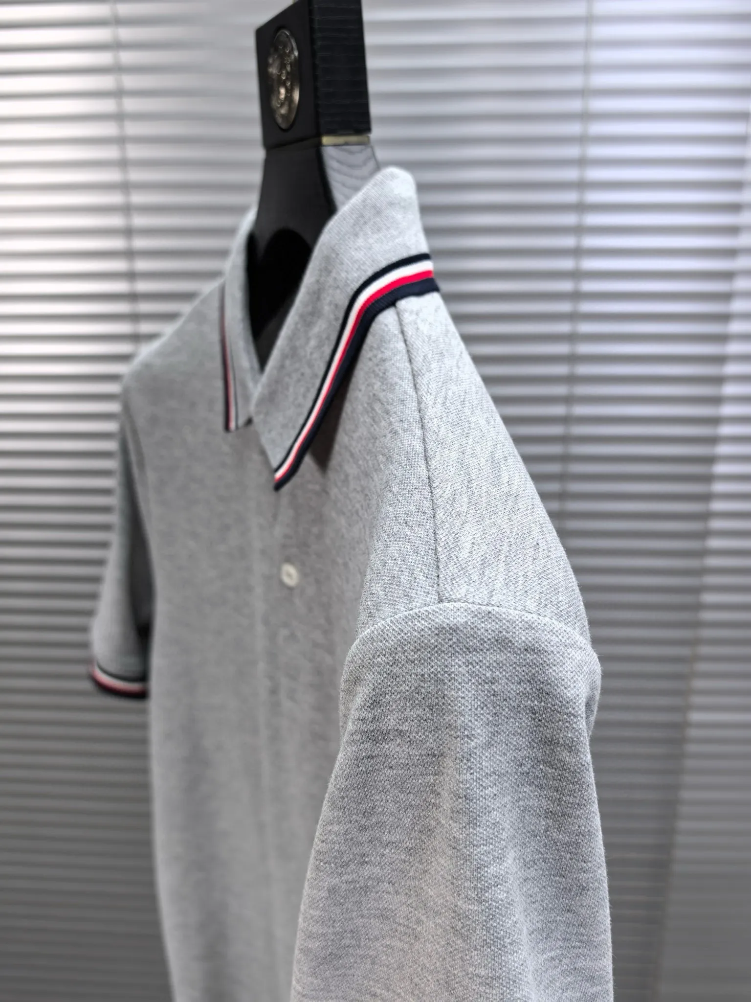 Logo-Patch Cotton-Blend Polo Shirt D17014491 — view 5