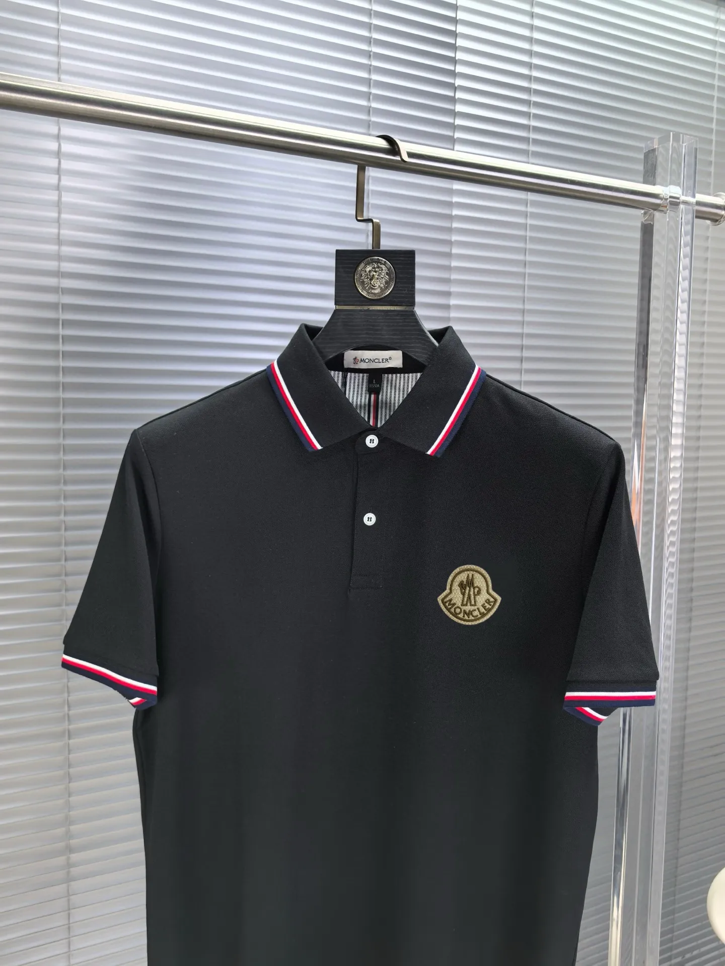 Logo-Appliqué Tipped Cotton-Blend Polo Shirt D17014478 — view 3