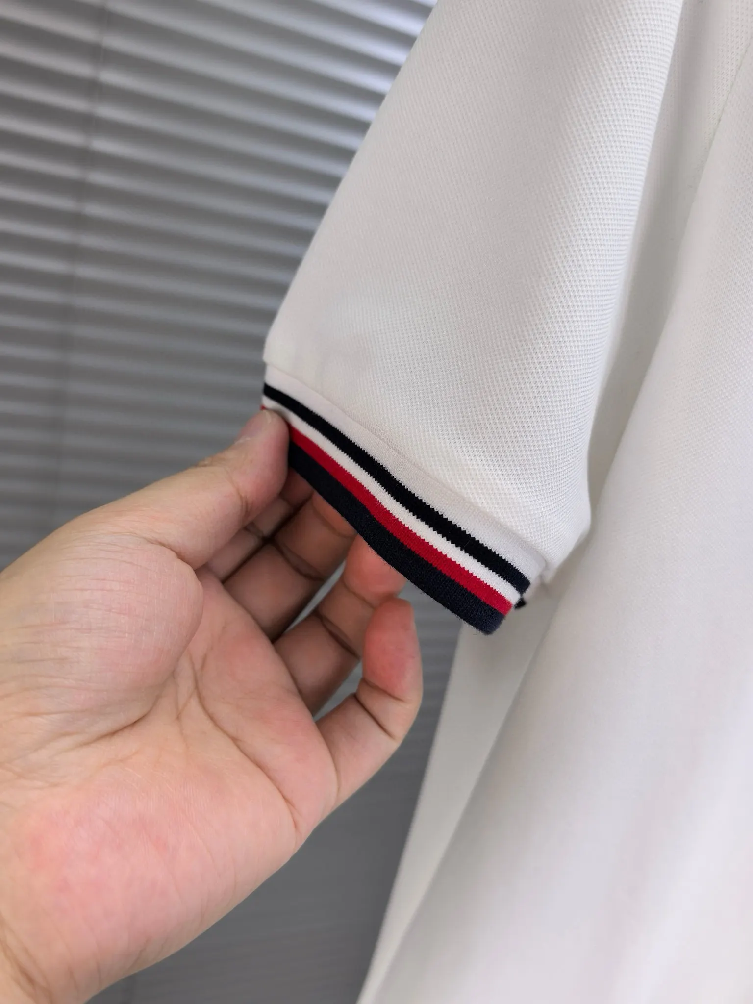 Logo-Patch Cotton-Blend Piqué Polo Shirt D17014489 — view 6