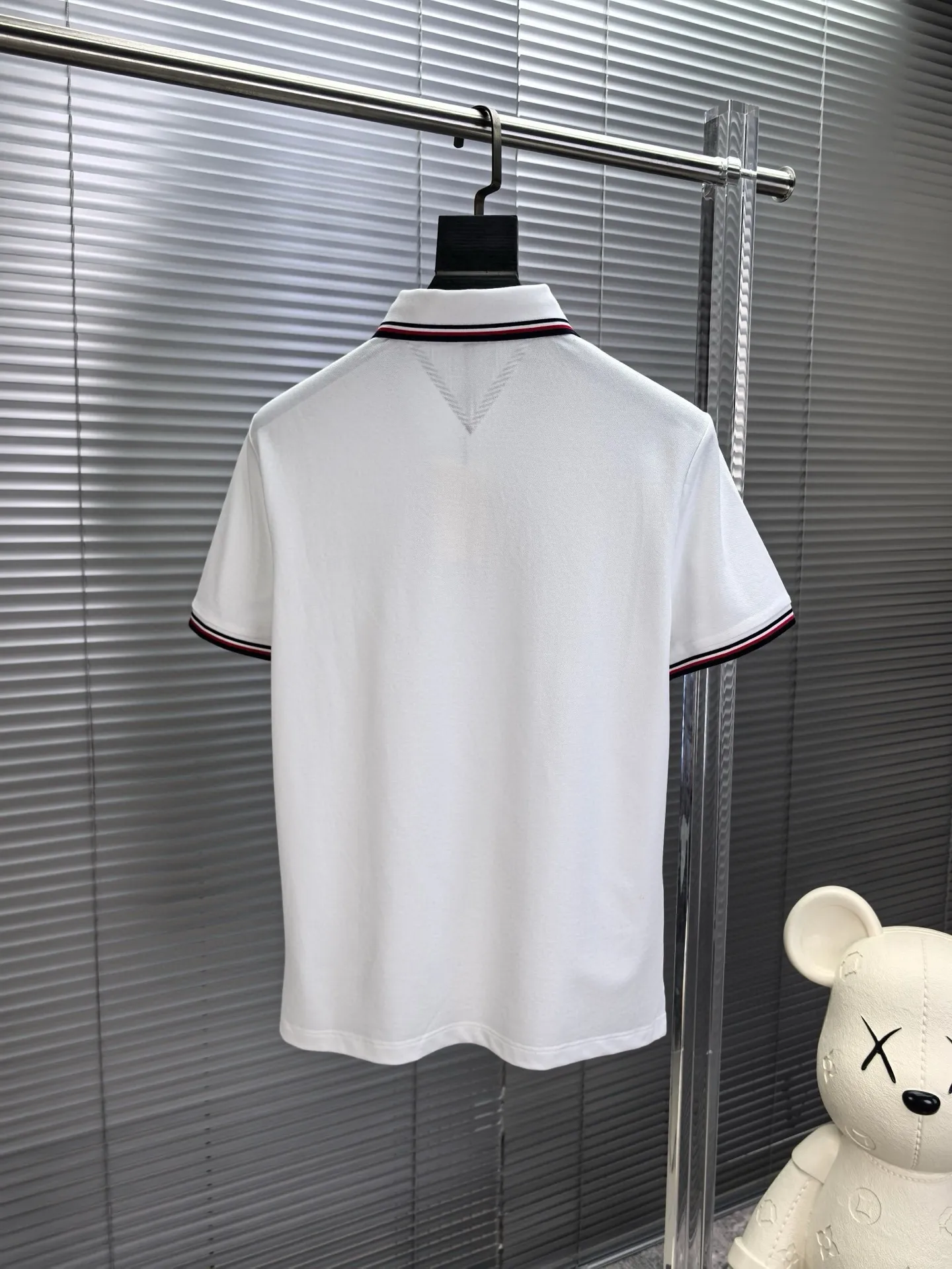Logo-Appliqué Tipped Cotton-Blend Polo Shirt D17014483 — view 2