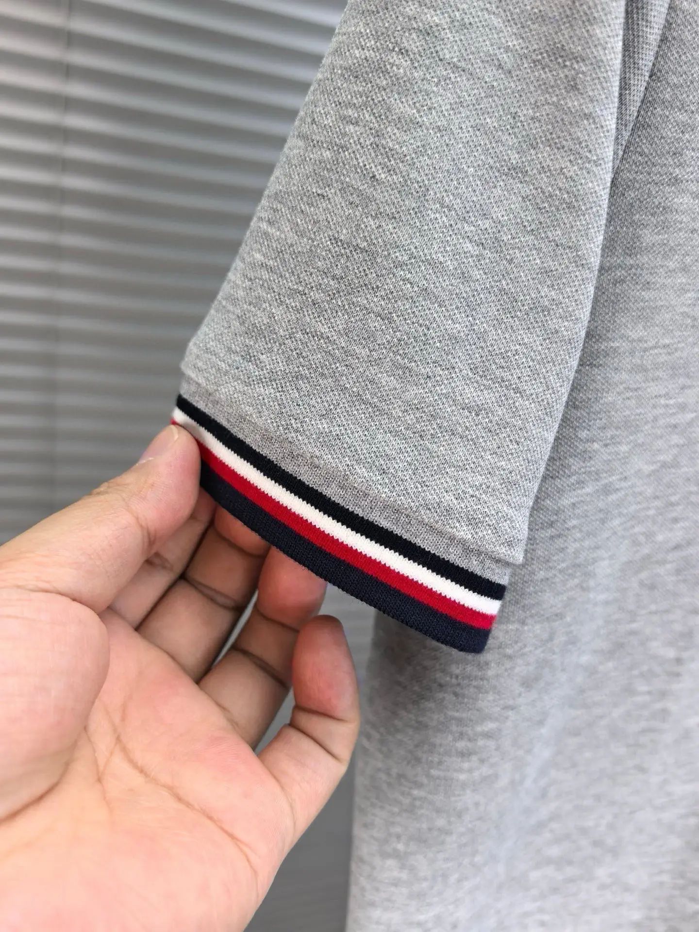 Logo-Patch Cotton-Blend Polo Shirt D17014497 — view 6