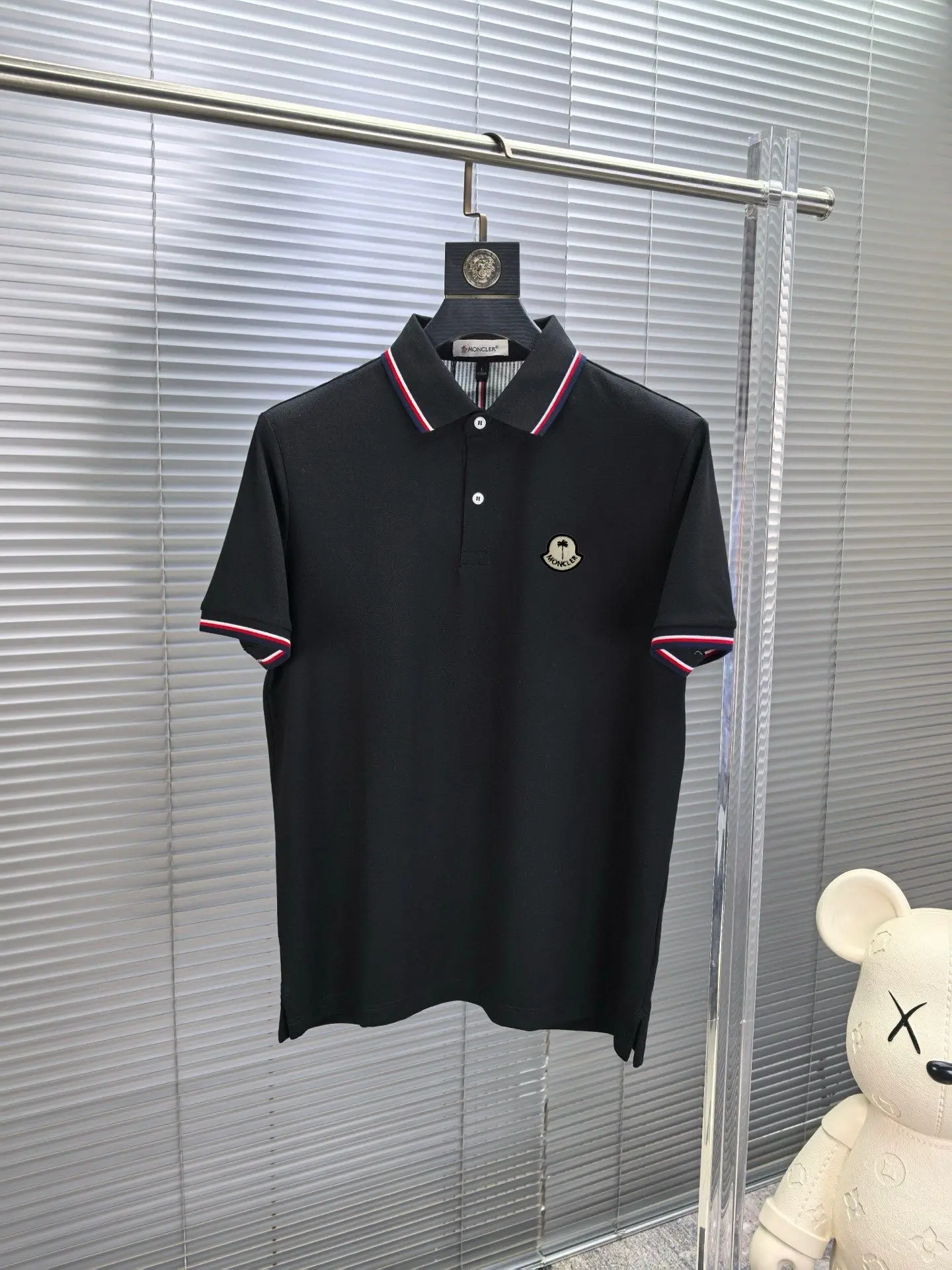 Moncler Tipped Cotton-Blend Polo Shirt D17014475