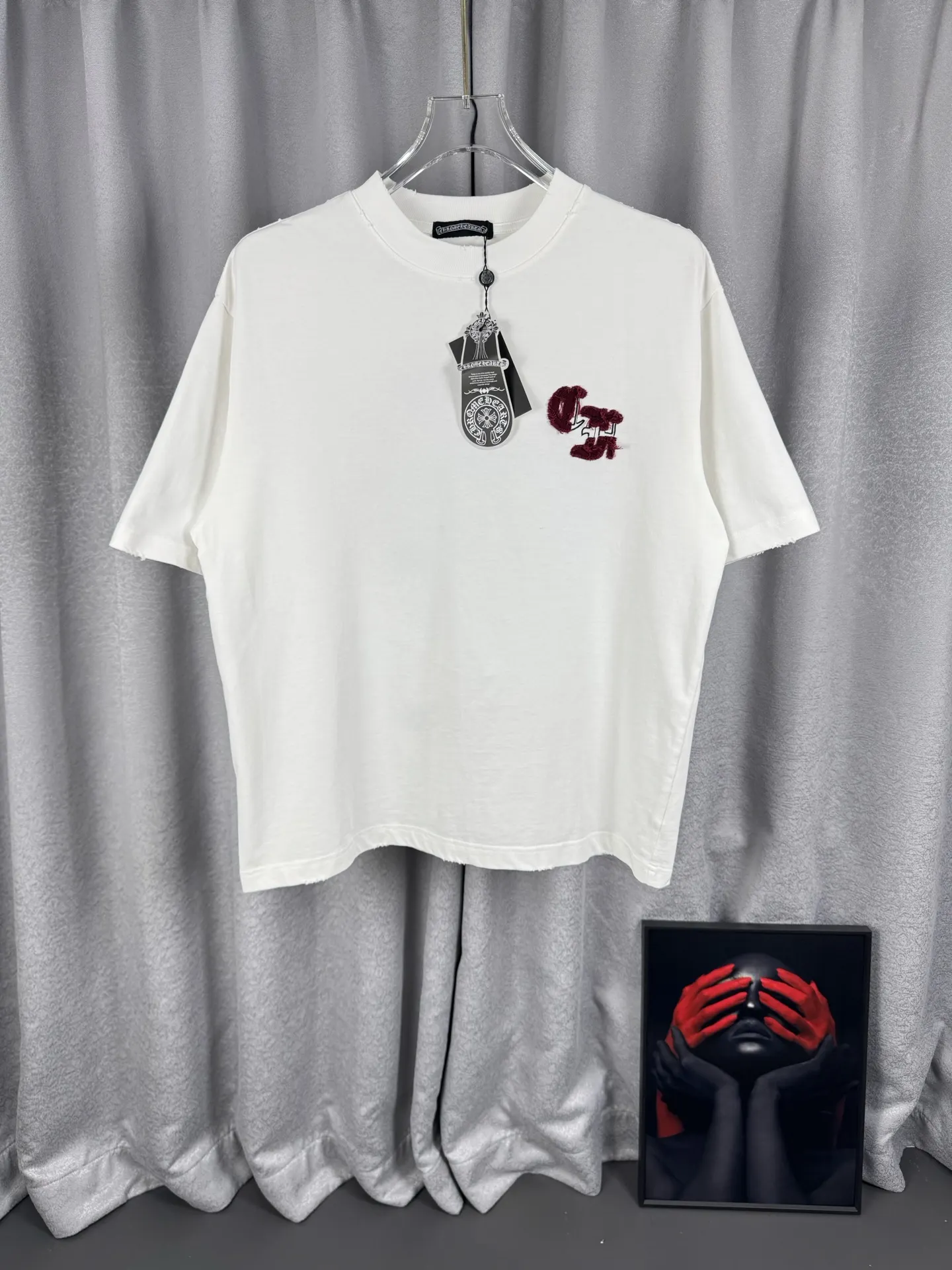 Chrome Hearts Acid-Wash Embroidered T-Shirt D17019556