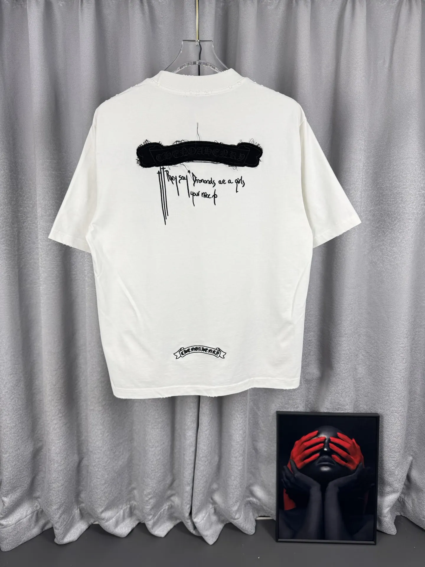 Chrome Hearts Acid-Wash Embroidered T-Shirt D17019551 — view 3