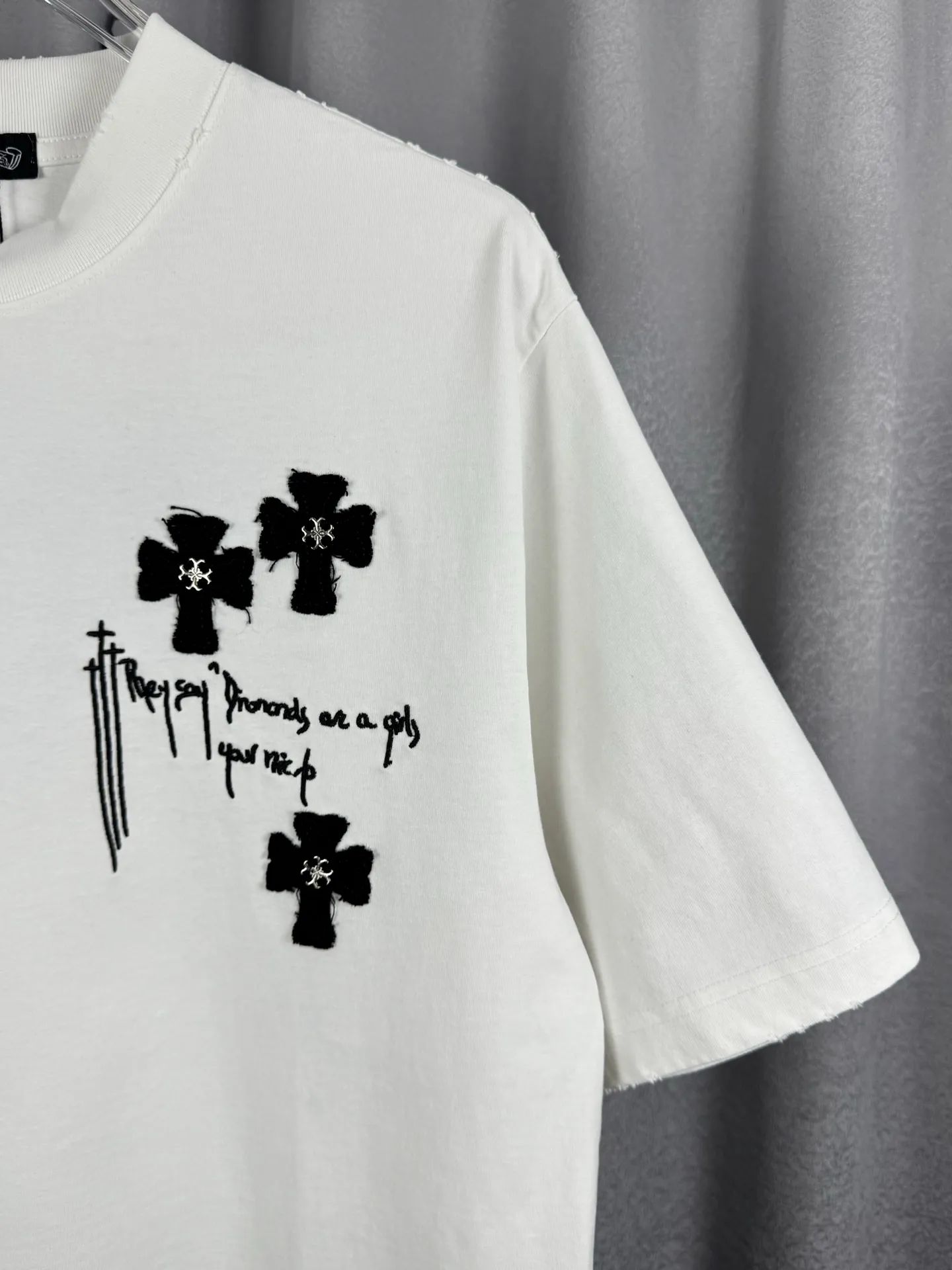Chrome Hearts Acid-Wash Embroidered T-Shirt D17019551 — view 4